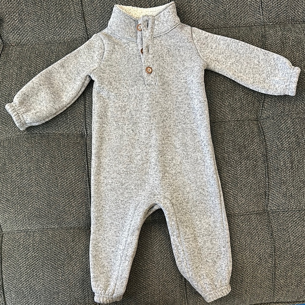 Cozy Grey Kids One Piece